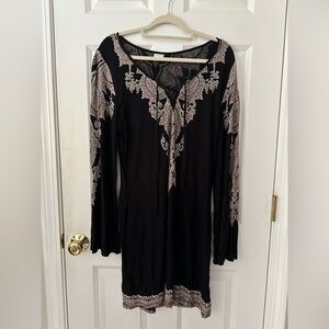 Stunning lace up beachy style dress by Lascana size 14